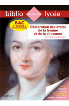 Bibliolycee la declaration des droits de la femme et de la citoyenne nouveau bac