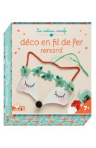 Deco en fil de fer renard - mini-boite avec accessoires