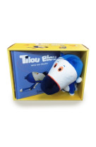 Tilou bleu aime son doudou - coffret peluche