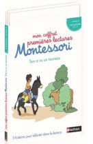 Mon coffret premières lectures montessori : tom a vu un taureau niveau 4