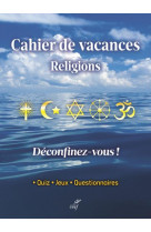 Cahier de vacances religions