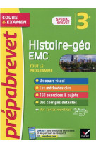Prepabrevet histoire-geographie emc 3e brevet 2022 - cours, methodes et entrainement (brevet 2022)