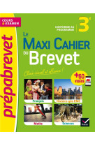 Le maxi cahier du brevet - prepabrevet 2022 - cours, quiz, sujets & videos