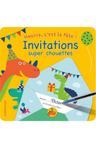 Hourra, c-est la fete! invitations mega chouettes (dinosaures)