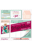 Frigobloc hebdo maison zen 2022 - calendrier d-organisation familiale (de sept. 2021 a dec. 2022)