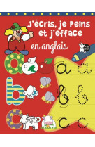 J-ecris, je peins et j-efface en anglais les lettres