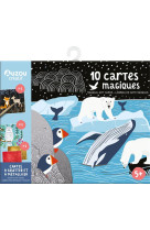 10 cartes magiques - cartes a gratter et a metalliser