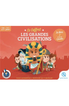 Le coffret les grandes civilisations - beau livre + 7 familles