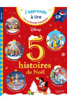 Disney - 5 histoires de noel cp niveaux 1, 2, 3