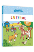 Mon grand cahier de coloriages - la ferme