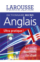 Larousse micro anglais - le plus petit dictionnaire d-anglais
