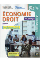 Ressources plus - economie-droit 2de 1re tle bac pro - ed. 2022 - livre eleve