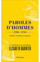 Paroles d-hommes - (1790-1793)