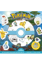 Pokemon - pochette de stickers epais repositionnables defis et cherche-et-trouve a creer !