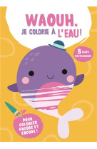 La baleine  je colorie a l-eau