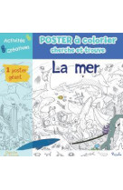 La mer poster a colorier piccolia