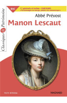 Manon lescaut - bac français 1re 2024 - classiques et patrimoine