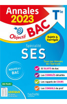 Annales objectif bac 2023 - specialite ses