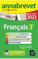 Annales du brevet annabrevet 2023 francais 3e - methodes du brevet & sujets corriges
