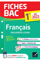 Fiches bac francais 1re generale & techno bac 2023 - nouveau programme de premiere