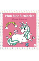 Mini bloc a colorier au pays du calme les chevaux et les poneys