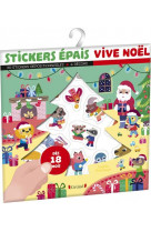 Stickers epais - vive noel !
