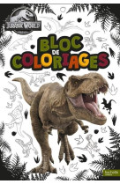 Jurassic world - bloc de coloriages