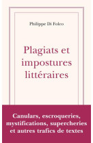 Plagiats et impostures litteraires