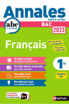Annales bac 2023- francais