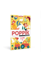 Poppik a la ferme - 1 poster + 58 stickers repositionnables