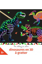 Dinosaures 3d a gratter - mini boite avec accessoires