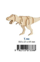 T rex maquette en bois