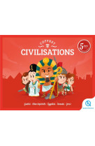 Coffret civilisations - gaulois - chine imperiale - egyptiens - romains - grecs