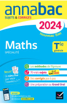 Annales du bac annabac 2024 maths tle générale (spécialité)