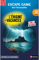 Enigme des vacances escape game du cm1 au cm2 - sur l'île maudite