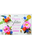 Coffret fleurs de fêtes en papier crépon