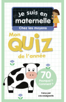 Je suis en maternelle, chez les moyens - mon quiz de l'année