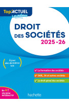 Top'actuel droit des sociétés 2025-2026