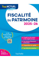 Top'actuel fiscalité du patrimoine  2025-2026