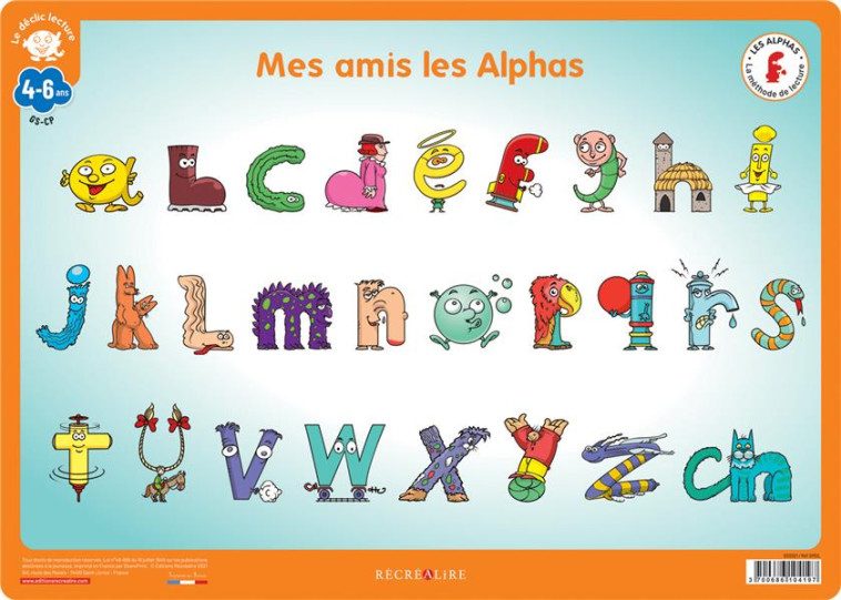 MON SOUS-MAIN DES ALPHAS - DECLIC LECTURE - HUGUENIN - NC