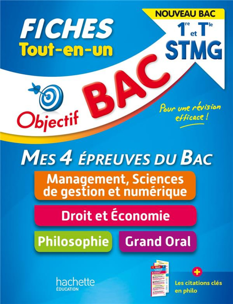 OBJECTIF BAC FICHES TOUT-EN-UN 1RE ET TERM STMG  - NOUVEAUX PROGRAMMES - BLOCH/DI COSTANZO - HACHETTE