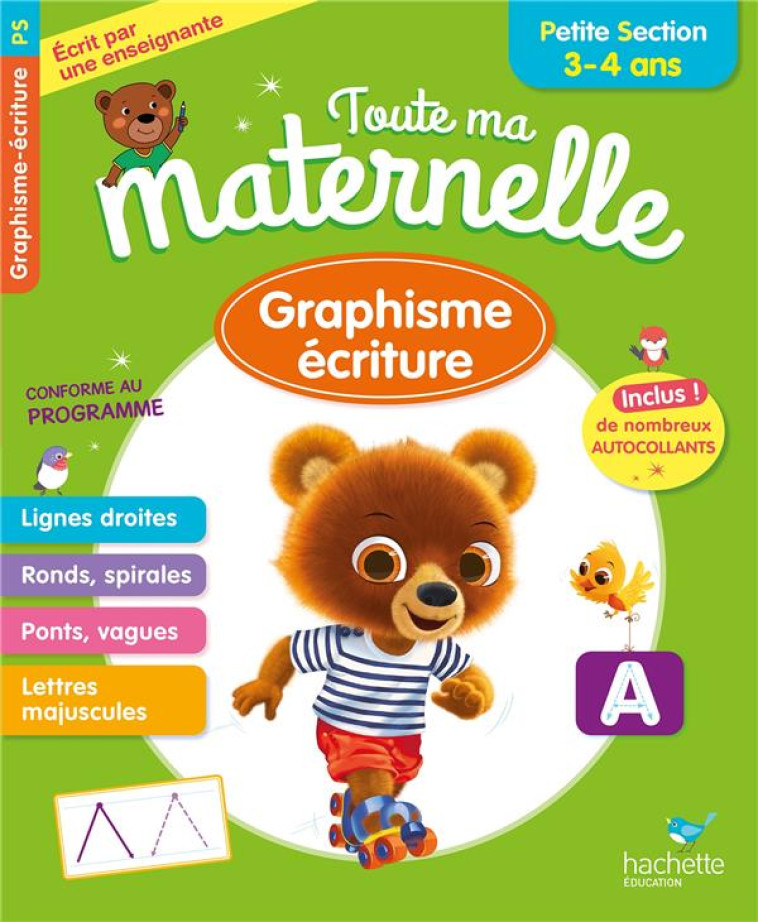 TOUTE MA MATERNELLE GRAPHISME ECRITURE PETITE SECTION 3-4 ANS - PRINCE CHRISTELLE - HACHETTE