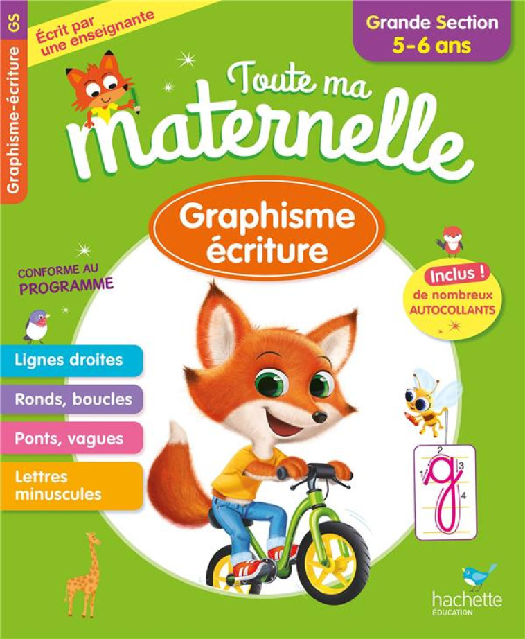 TOUTE MA MATERNELLE GRAPHISME ECRITURE GRANDE SECTION 5-6 ANS - PRINCE CHRISTELLE - HACHETTE