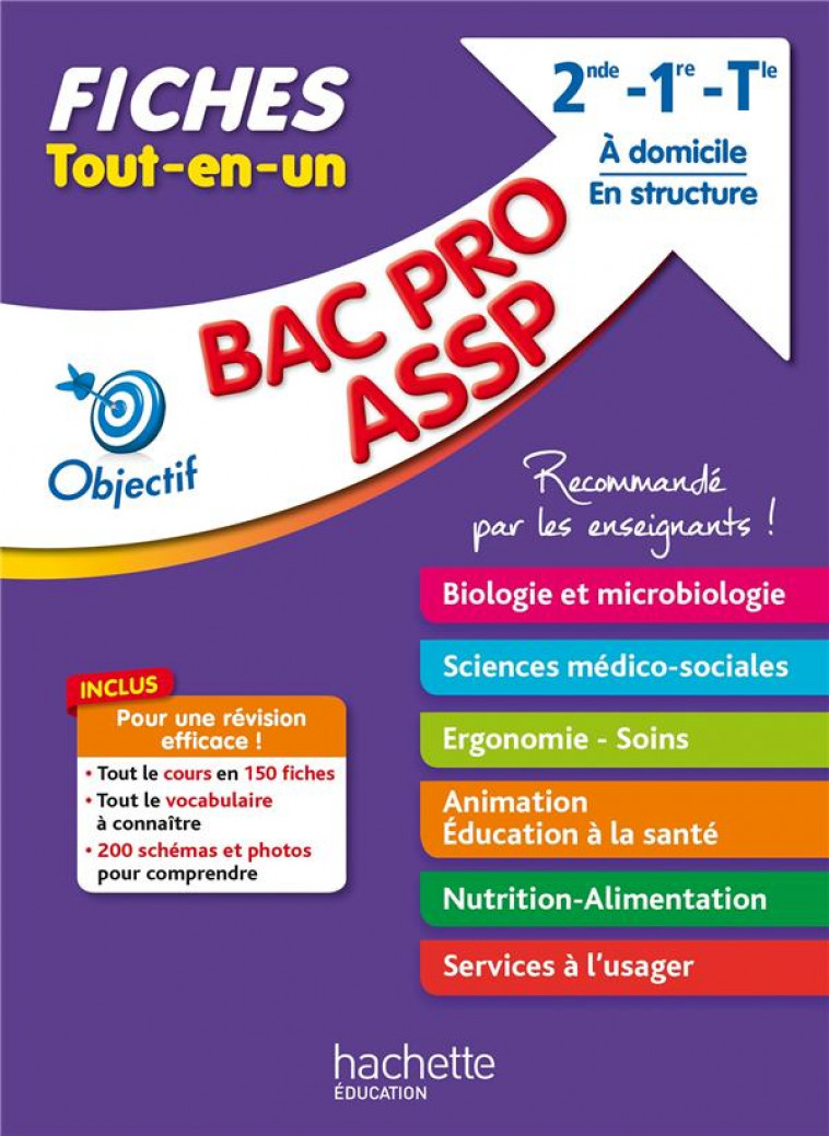 OBJECTIF BAC FICHES BAC PRO (2ND-1RE-TERM) BIOLOGIE, SMS, ANIMATION, NUTRITION, SERVICE A L-USAGER - GOLA/ROURE/SERVAT - HACHETTE