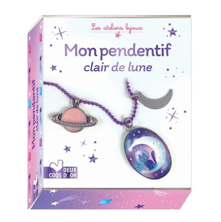 MON PENDENTIF CLAIR DE LUNE - MINI BOITE AVEC ACCESSOIRES - MADEMOISELLE LUPIN - HACHETTE