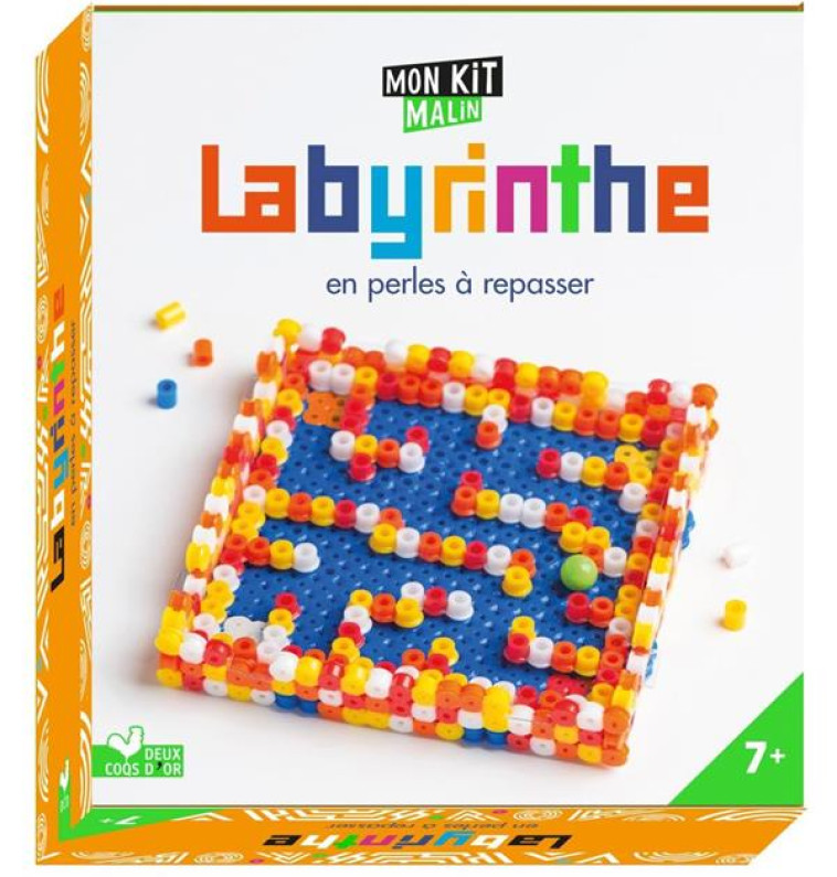 LABYRINTHE EN PERLES A REPASSER - MINI BOITE AVEC ACCESSOIRES - XXX - HACHETTE