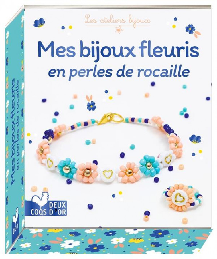 MES BIJOUX FLEURIS EN PERLES DE ROCAILLE - MINI BOITE AVEC ACCESSOIRES - LAZERGES LAETITIA - HACHETTE