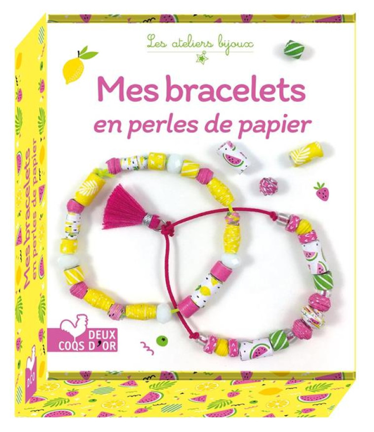 MES BRACELETS EN PERLES DE PAPIER - MINI BOITE AVEC ACCESSOIRES - MADEMOISELLE LUPIN - HACHETTE