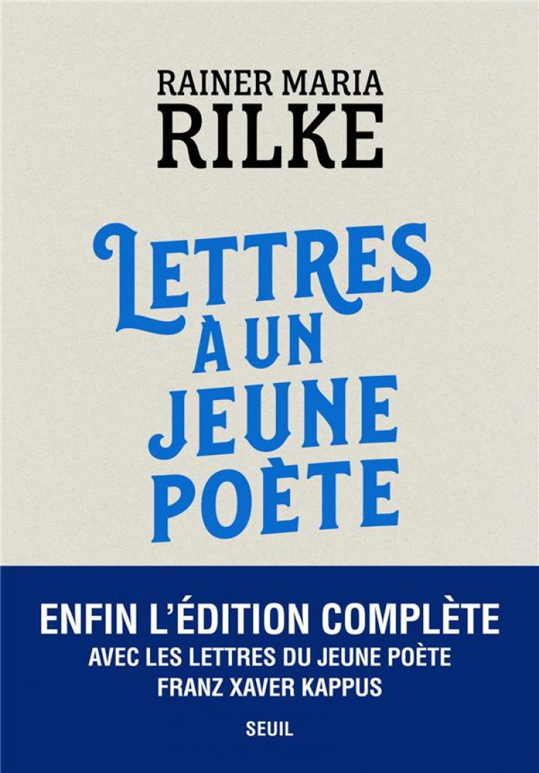 LETTRES A UN JEUNE POETE - RILKE RAINER MARIA - SEUIL