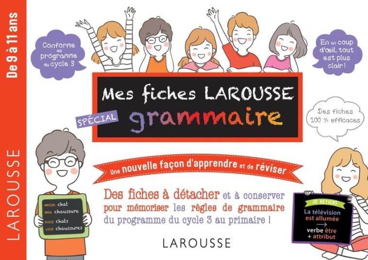 MES FICHES LAROUSSE GRAMMAIRE - DE 7 A 11 ANS - BERLION DANIEL - LAROUSSE